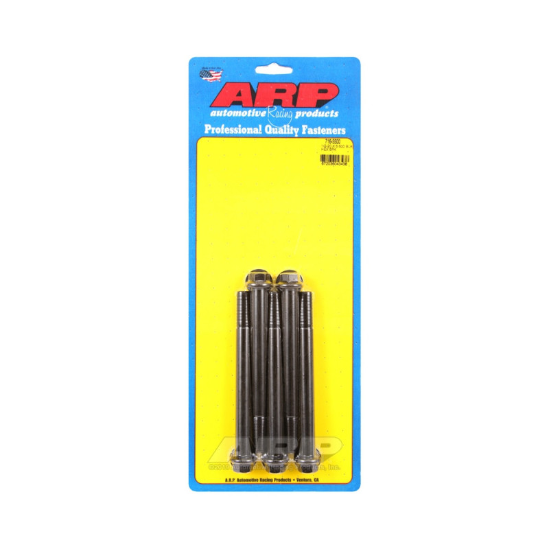 Set de șuruburi și piulițe universale ARP 1/2-20 – Șuruburi hexagonale cu finisaj negru oxidat, x5 - ARP-716-5500 - 716-5500 - 3666618198224